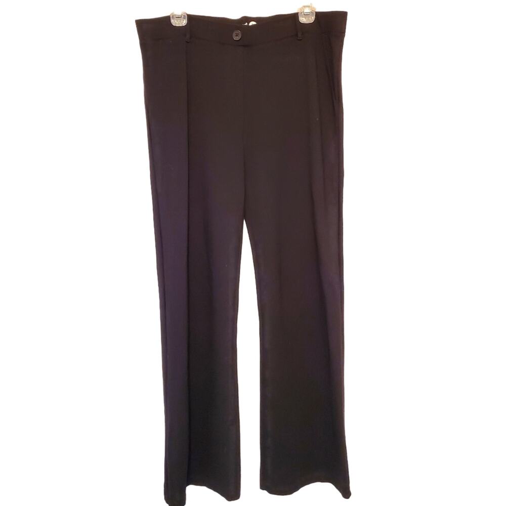 Sz XL BETABRAND Career Comfort Active Yoga Knit Dress Pant Black